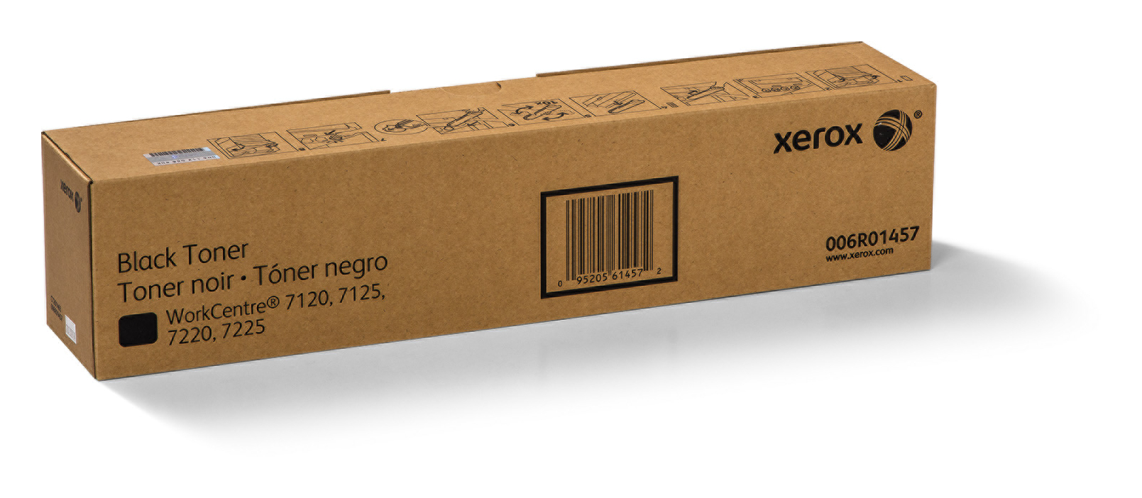 WorkCentre 7220/7225 Black Toner Cartridge (22,000 Pages) 006R01457 Genuine  Xerox Supplies