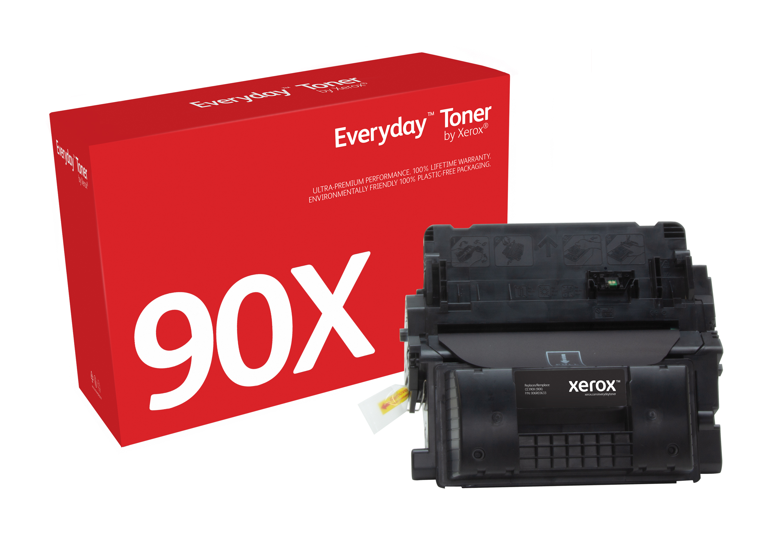 Everyday Black Toner compatible with HP 90X (CE390X), High Yield 006R03633  by Xerox