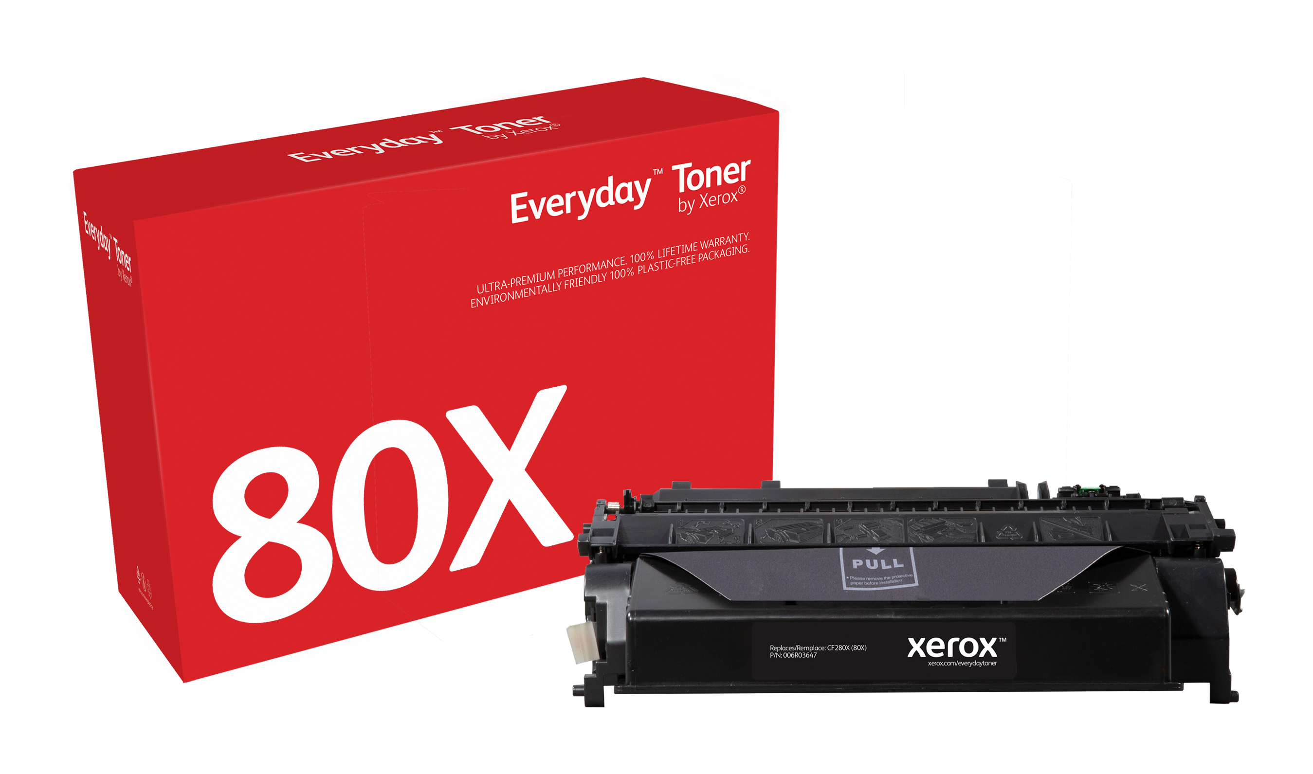 Everyday Black Toner compatible with HP 80X (CF280X), High Yield 006R03647  by Xerox