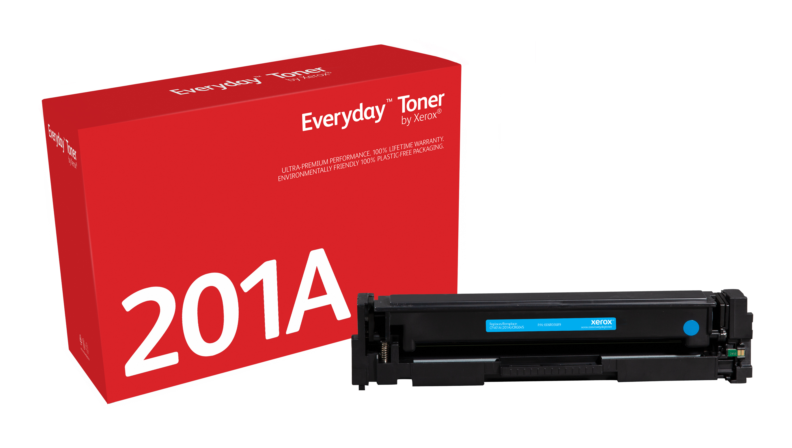 Everyday Cyan Toner compatible with HP 201A (CF401A), Standard Yield  006R03689 by Xerox