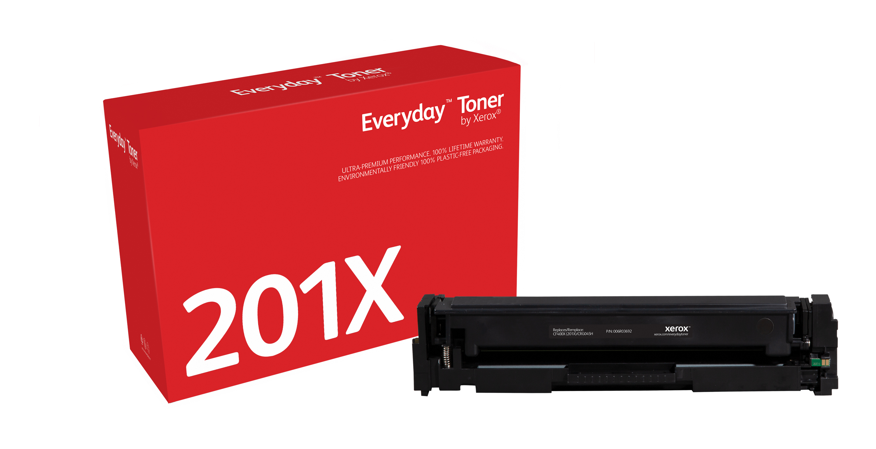Everyday™ Black Toner by Xerox compatible with HP 201X (CF400X/  CRG-045HBK), High Yield 006R03692 Genuine Xerox Supplies
