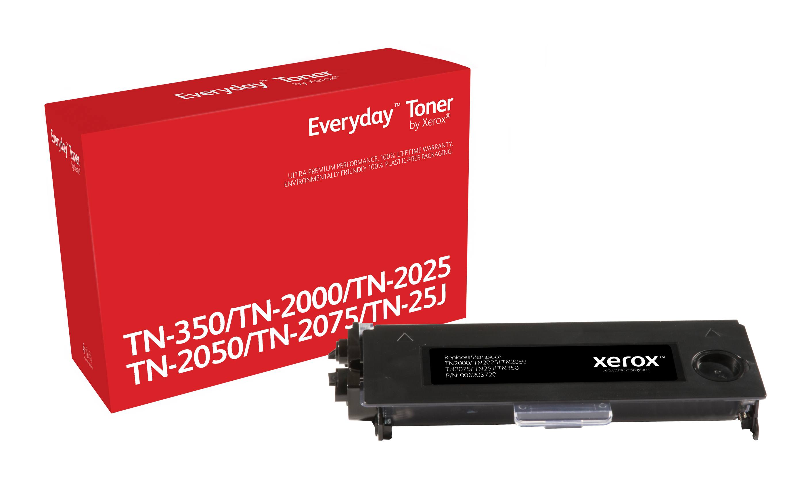 Everyday Black Toner compatible with Brother TN-350/ TN-2000/ TN-2025/ TN-2050/  TN-2075/ TN-25J, Standard Yield 006R03720 by Xerox