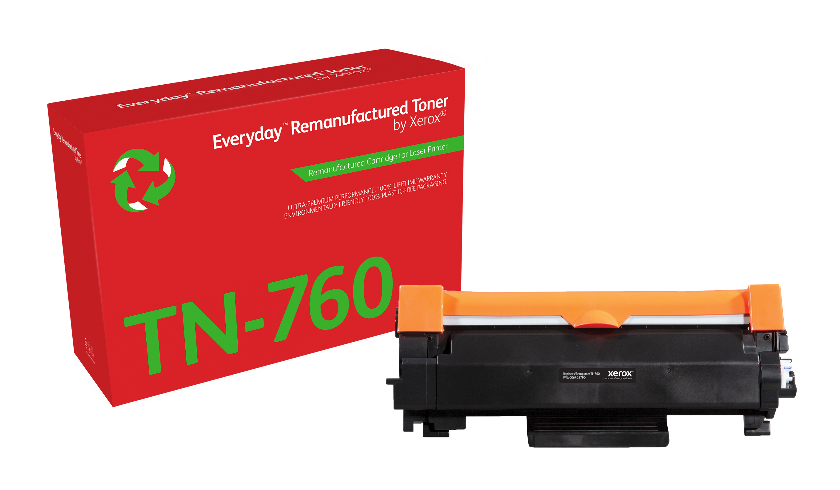 Everyday Black Toner compatible with Brother TN-760, Standard Yield  006R03790 by Xerox