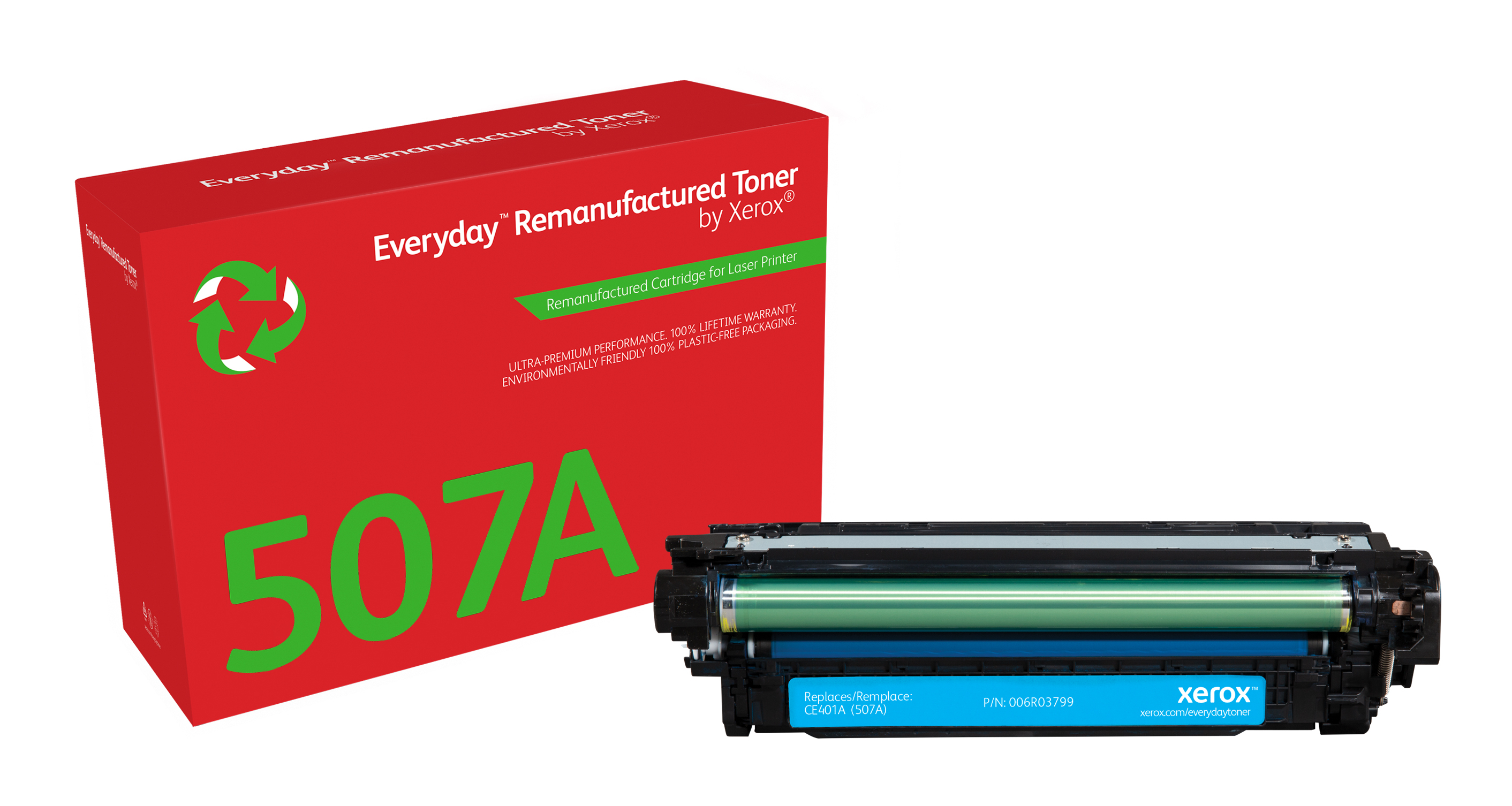 Everyday Cyan Toner compatible with HP CE401A, Standard Yield 006R03799 by  Xerox