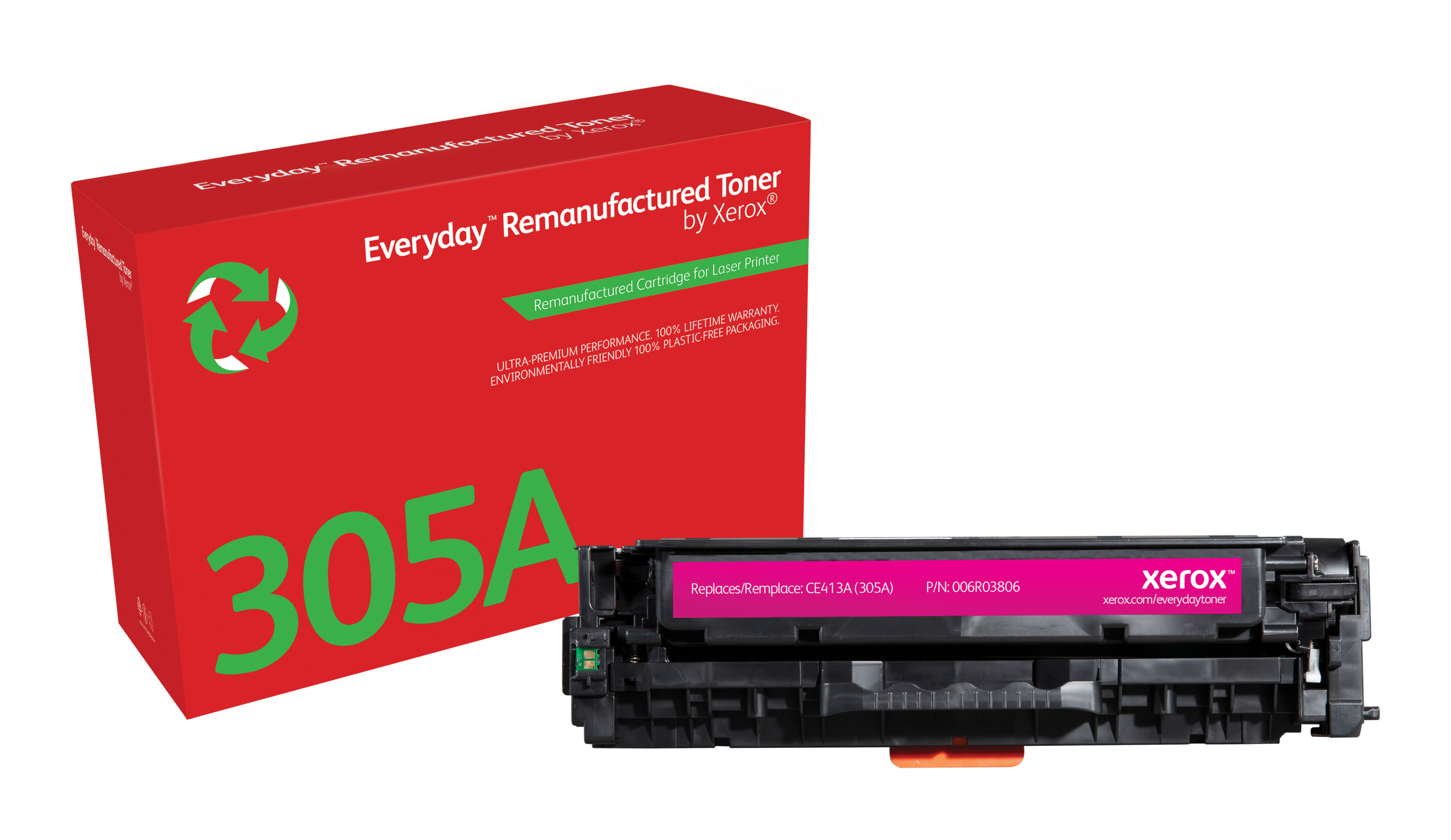 Everyday Magenta Toner compatible with HP CE413A 006R03806 by Xerox