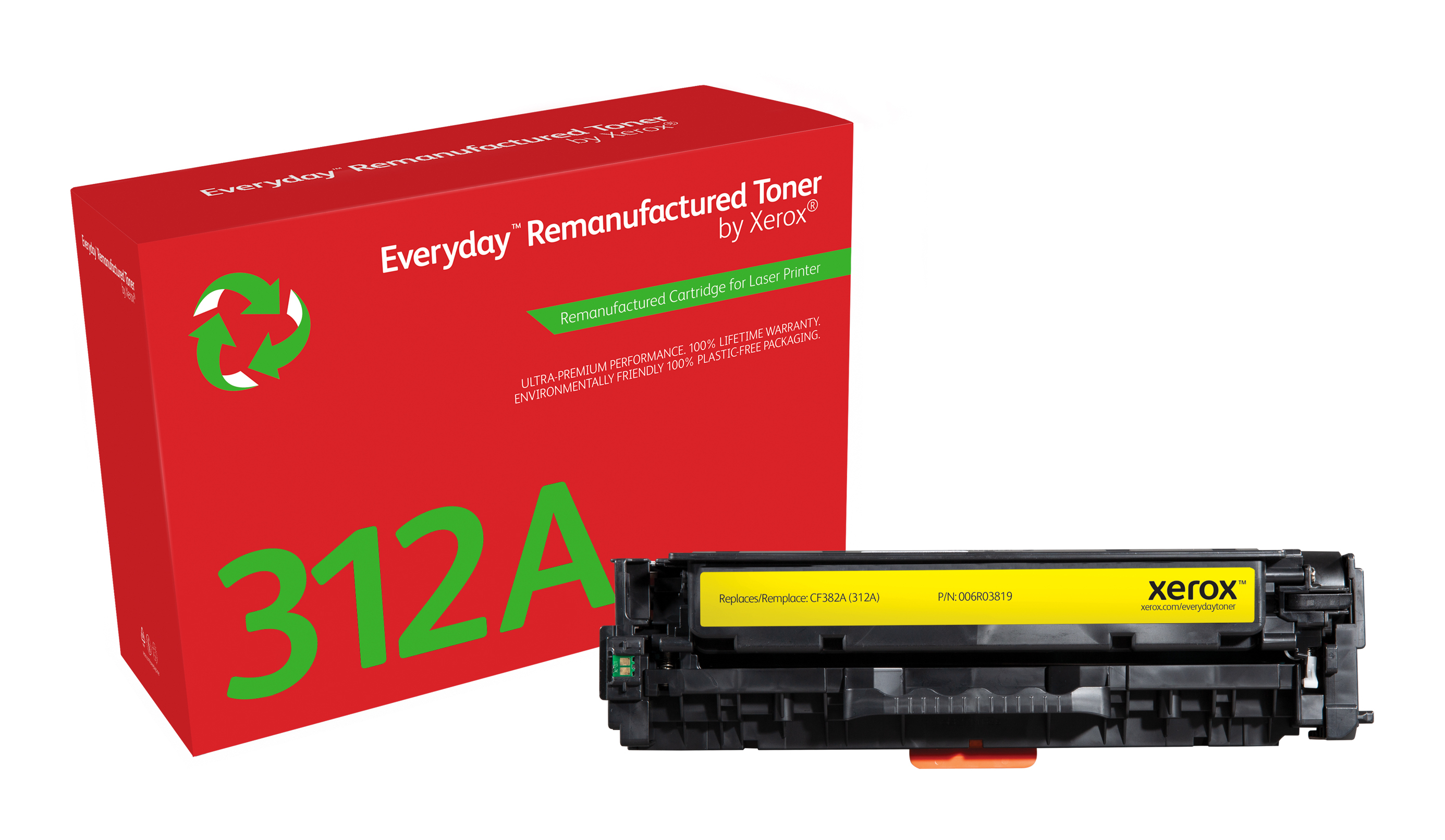 Everyday Yellow Toner compatible with HP 312A (CF382A), Standard Yield  006R03819 by Xerox