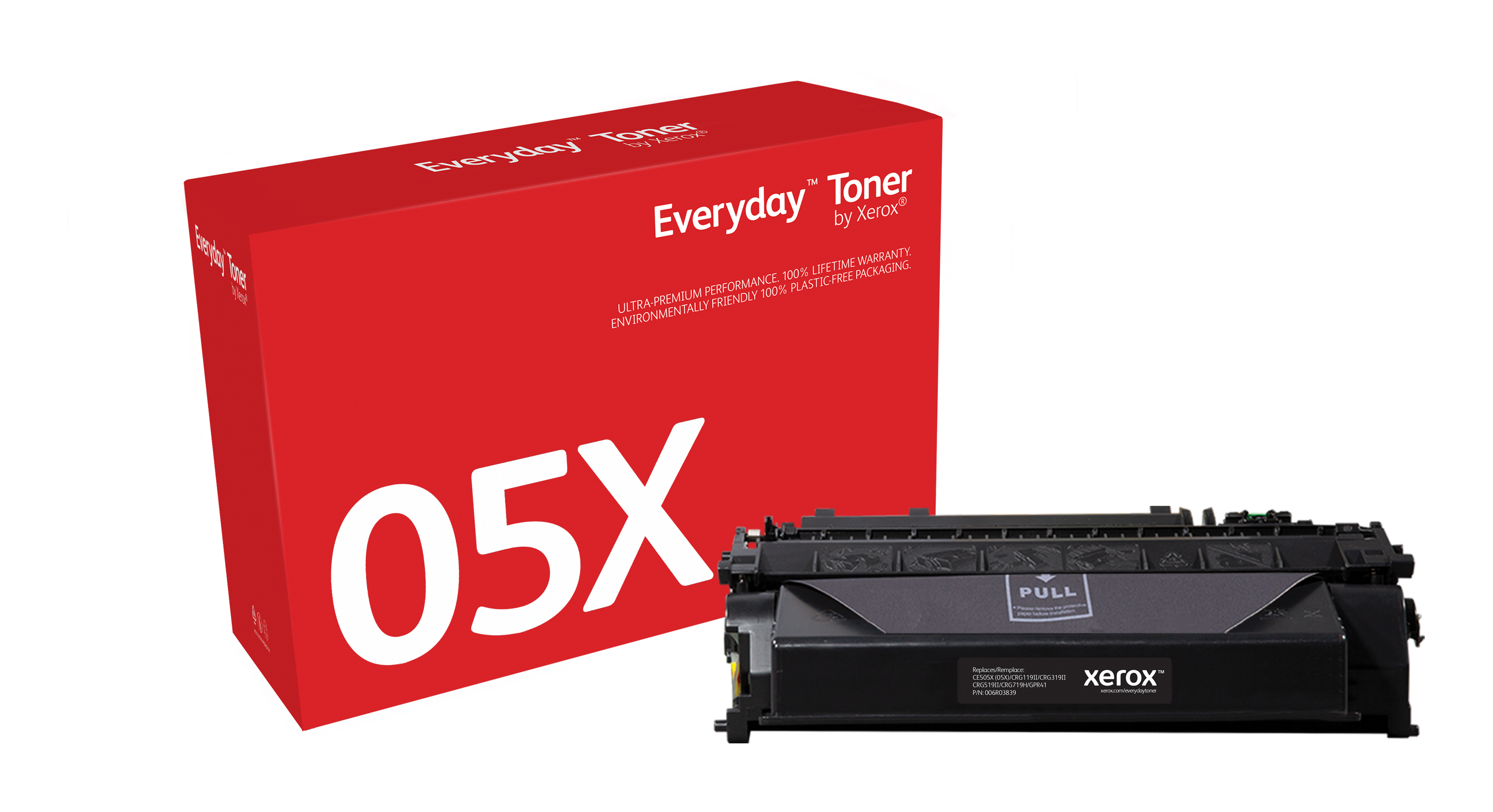 Everyday Black Toner compatible with HP 05X (CE505X), High Yield 006R03839  by Xerox