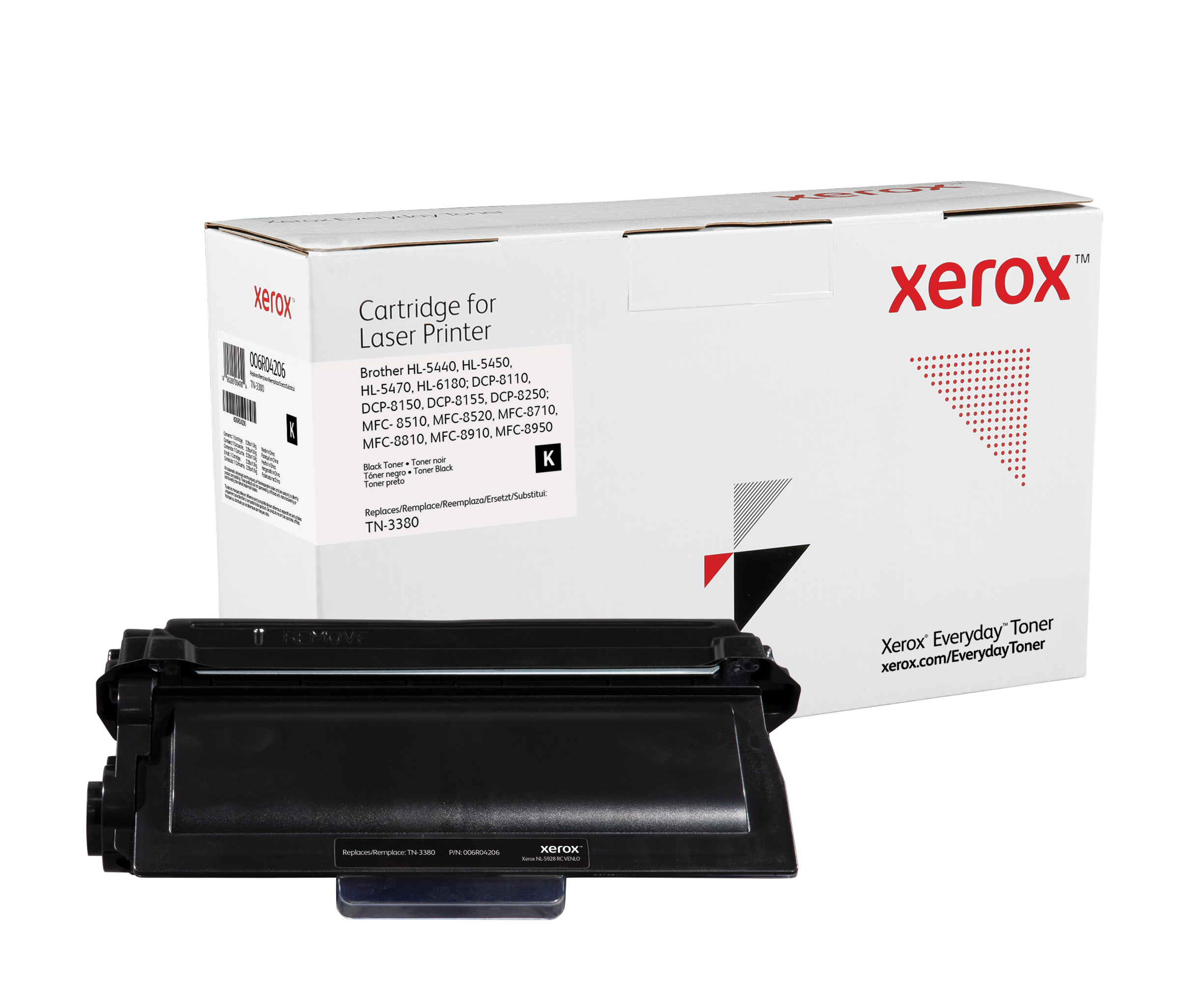 Everyday™ Mono Toner by Xerox compatible with Brother TN-3380, High Yield  006R04206 Genuine Xerox Supplies