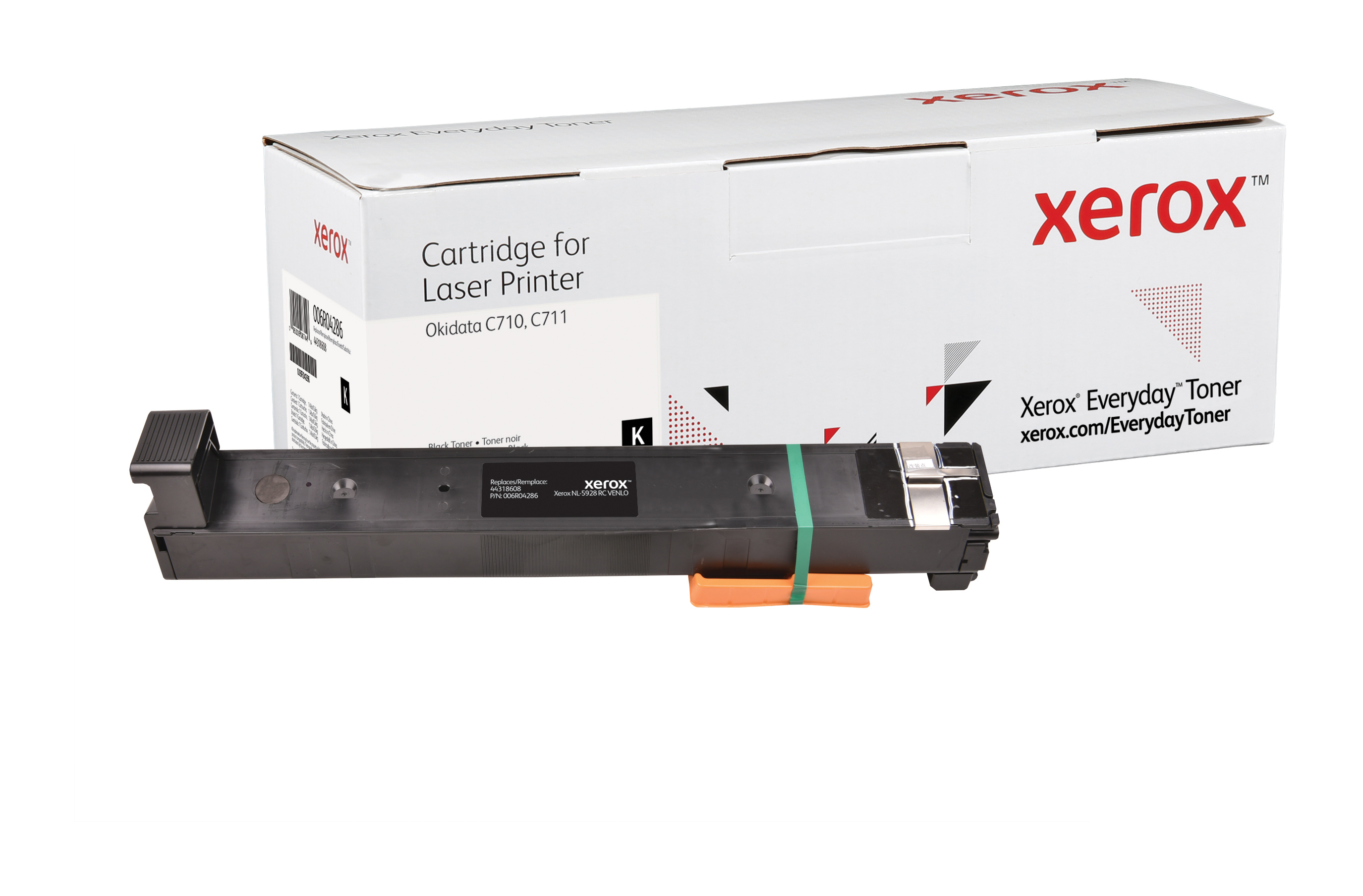 Everyday Black Toner compatible with Oki 44318608, Standard Yield 006R04286  by Xerox