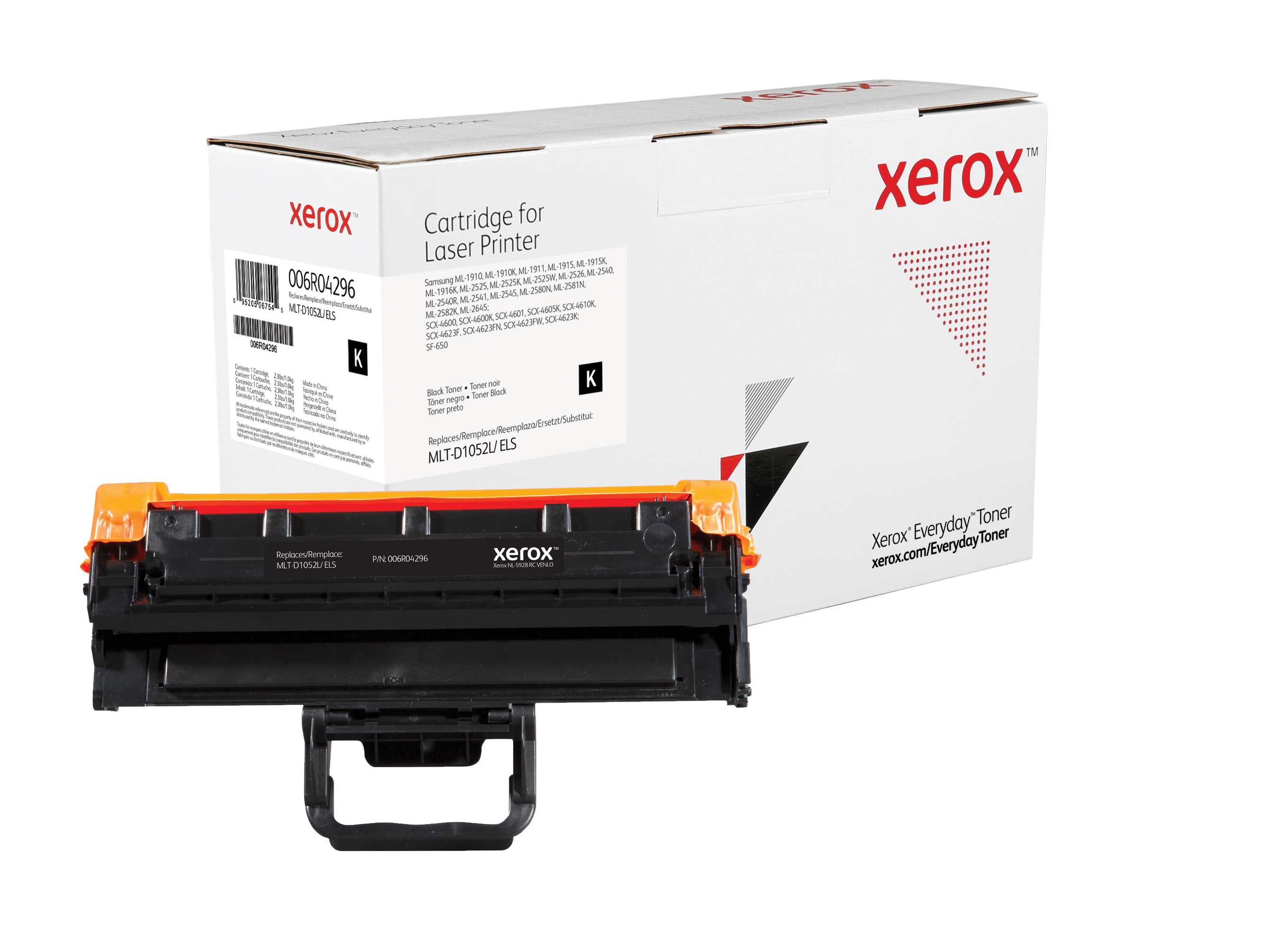 Everyday Black Toner compatible with Samsung MLT-D1052L, High Yield  006R04296 by Xerox