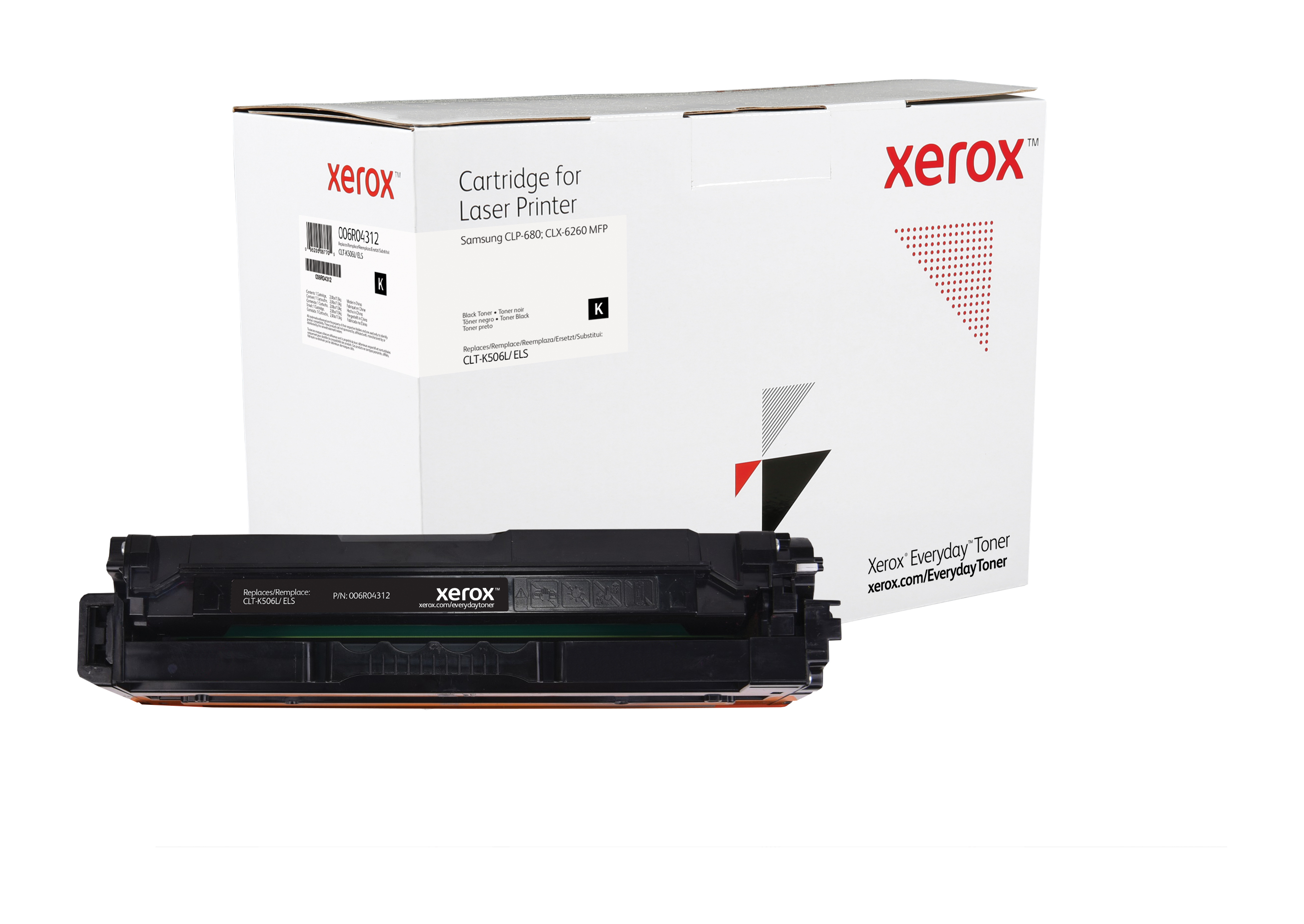 Everyday Black Toner compatible with Samsung CLT-K506L, High Yield  006R04312 by Xerox