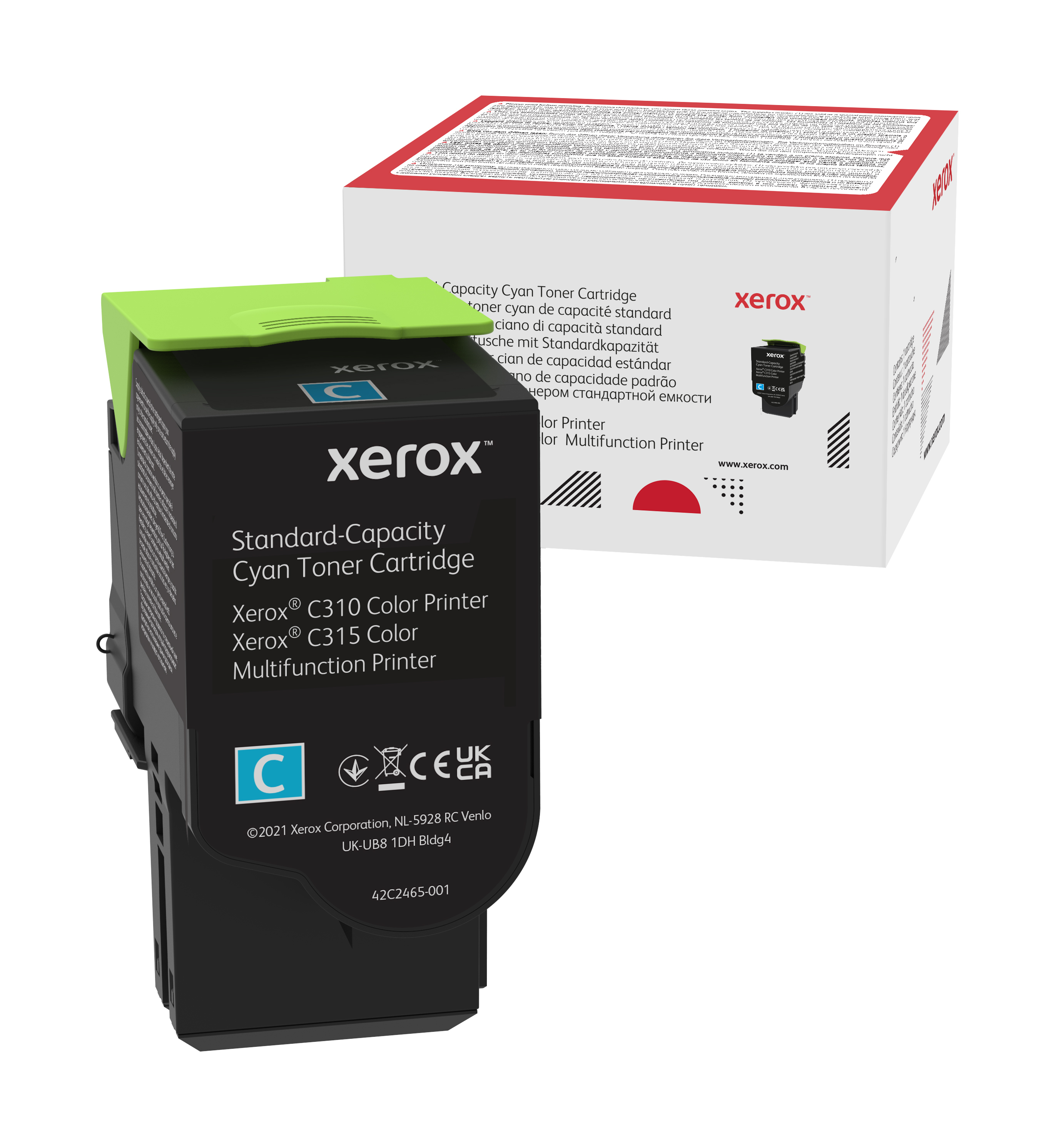 Xerox C310/C315 Cartuccia toner capacità standard ciano (2.000 pagine)  006R04357 Genuine Xerox Supplies