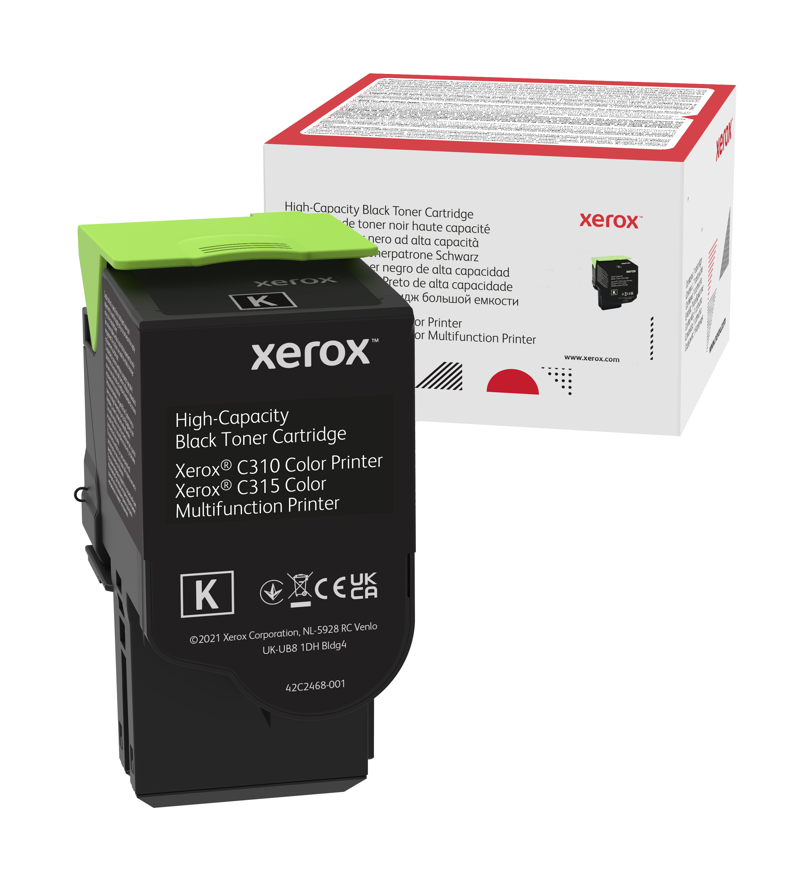 Genuine Xerox Black High Capacity Toner Cartridge, Xerox C310 