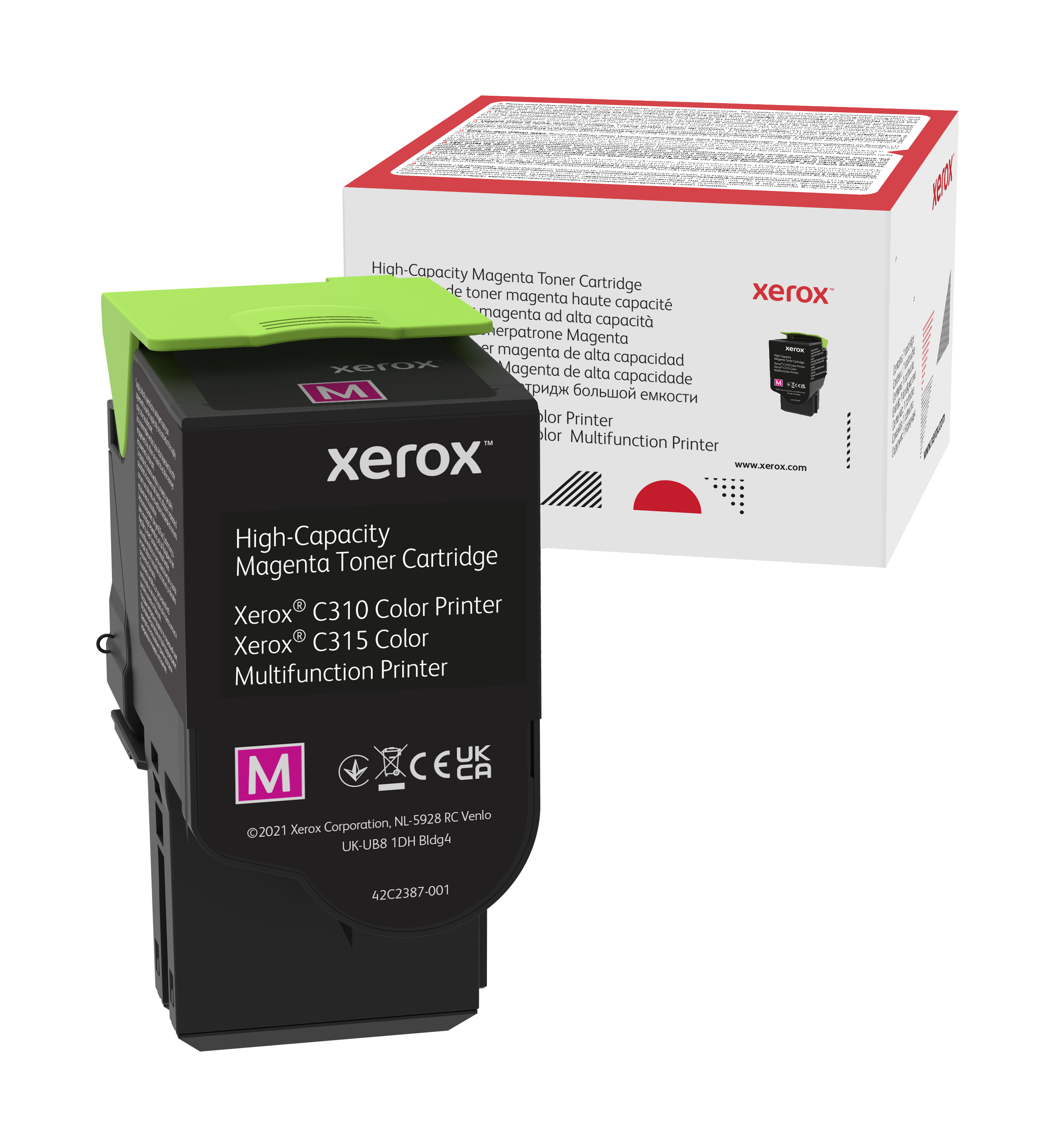 Xerox C310/C315 Magenta High Capacity Toner Cartridge (5,500 pages)  006R04366 Genuine Xerox Supplies