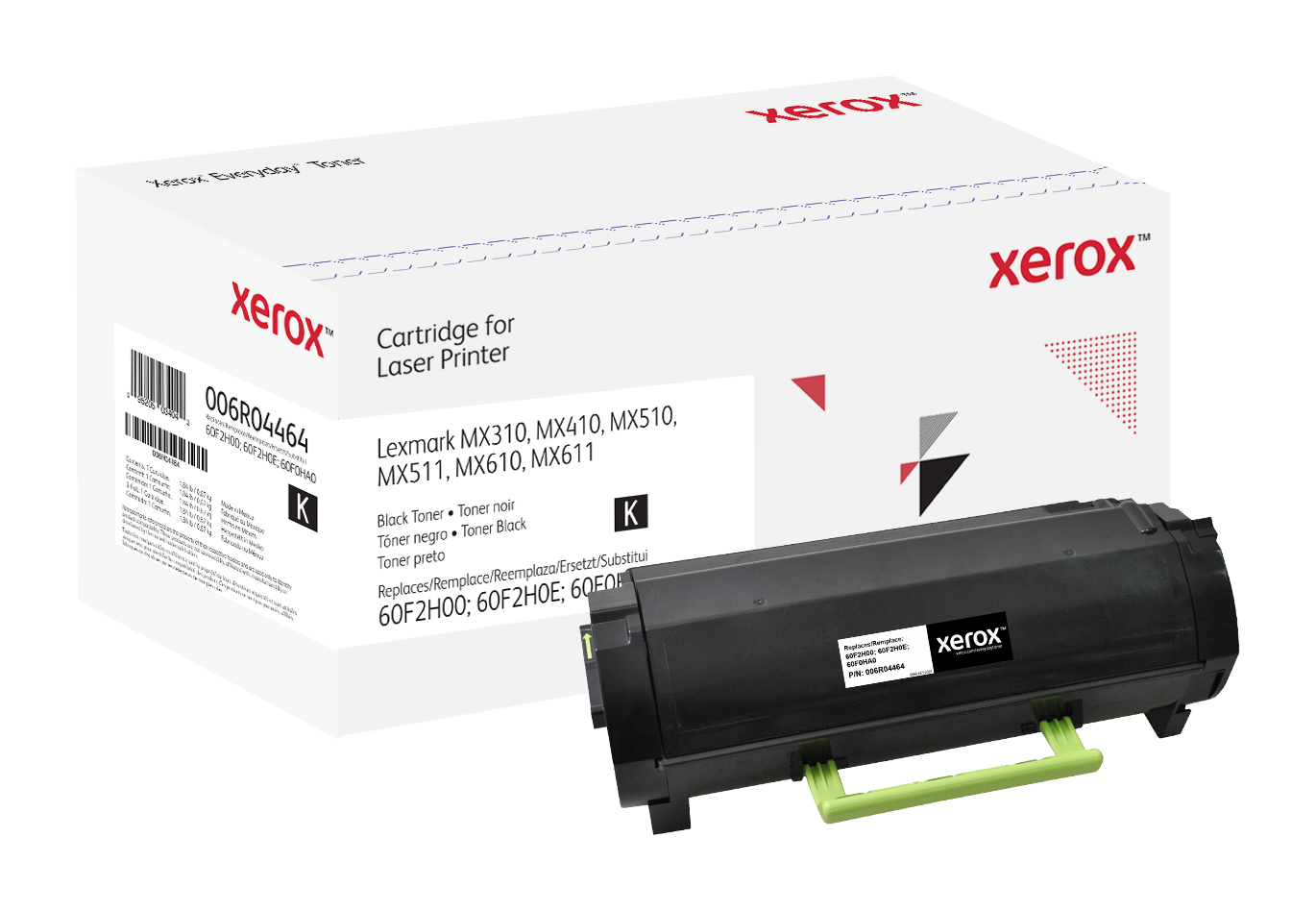 Toner Everyday Noir compatible avec Lexmark 60F2H00; 60F2H0E; 60F0HA0,  Grande capacité 006R04464 Genuine Xerox Supplies