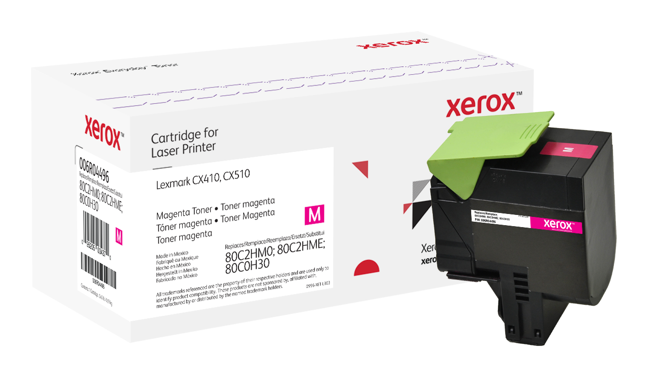 Everyday Magenta Toner compatible with Lexmark 80C2HM0; 80C2HME; 80C0H30,  High Yield 006R04496 - Xerox