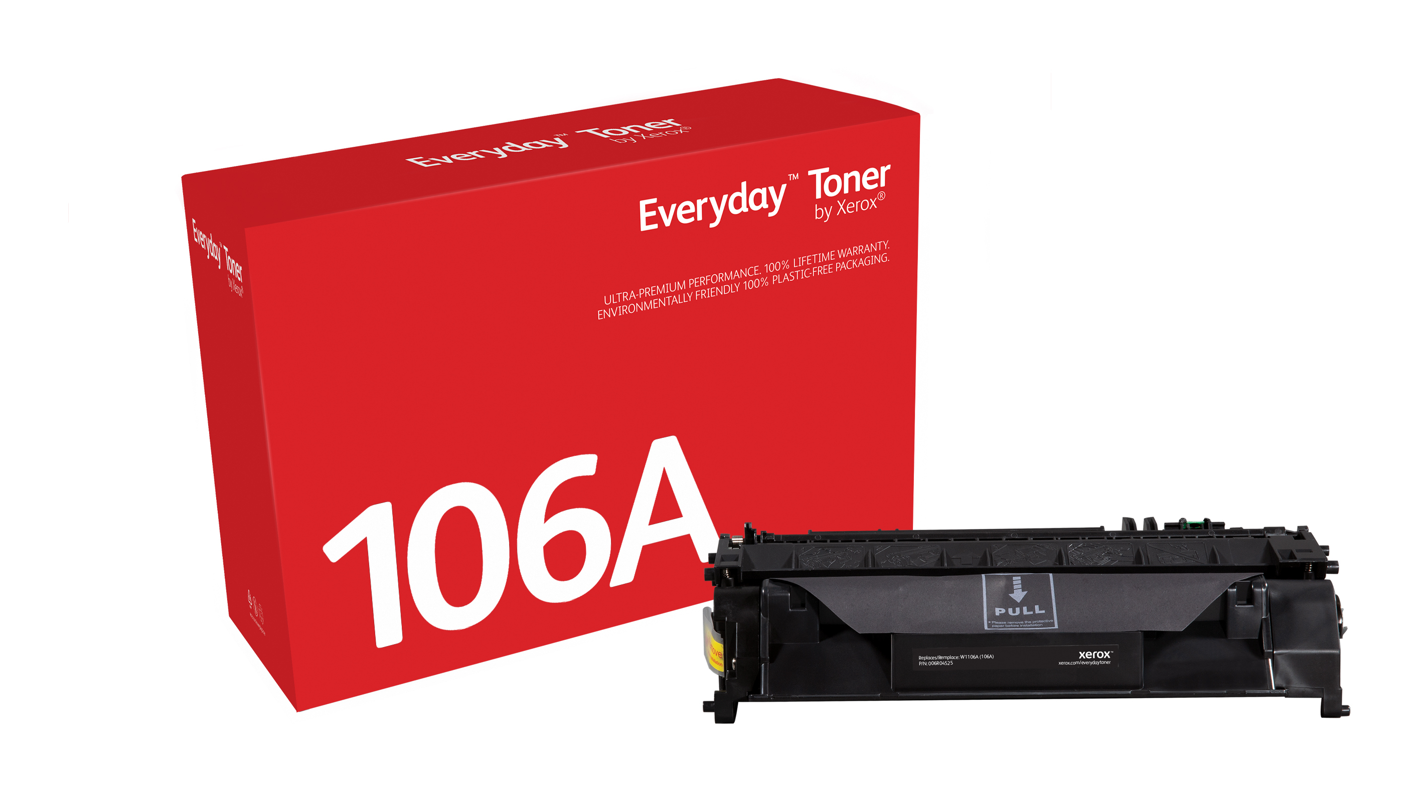 Everyday Black Toner compatible with HP 106A (W1106A), Standard Yield  006R04525 by Xerox