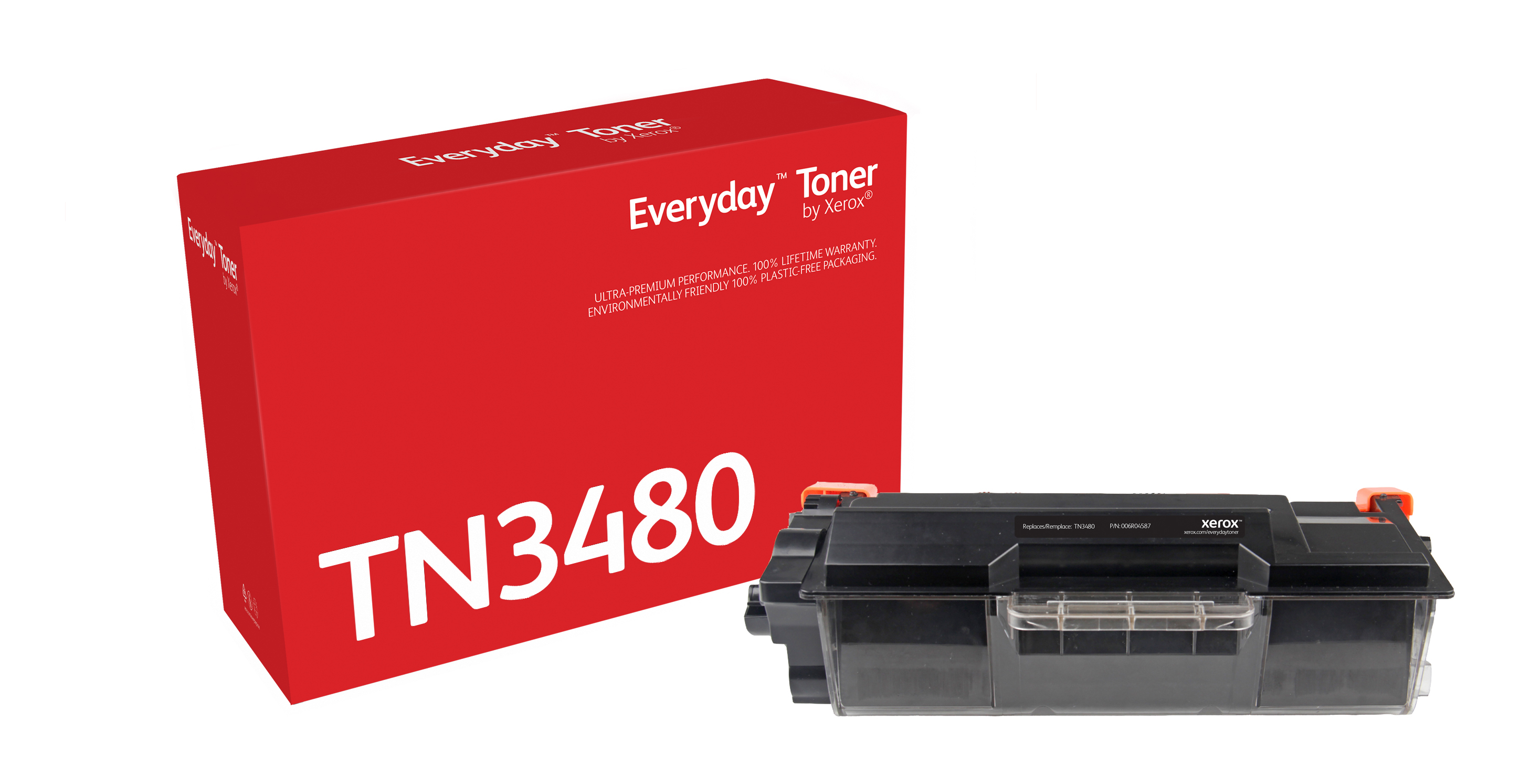 Everyday Mono Toner compatible with Brother TN-3480, Standard Yield  006R04587 by Xerox