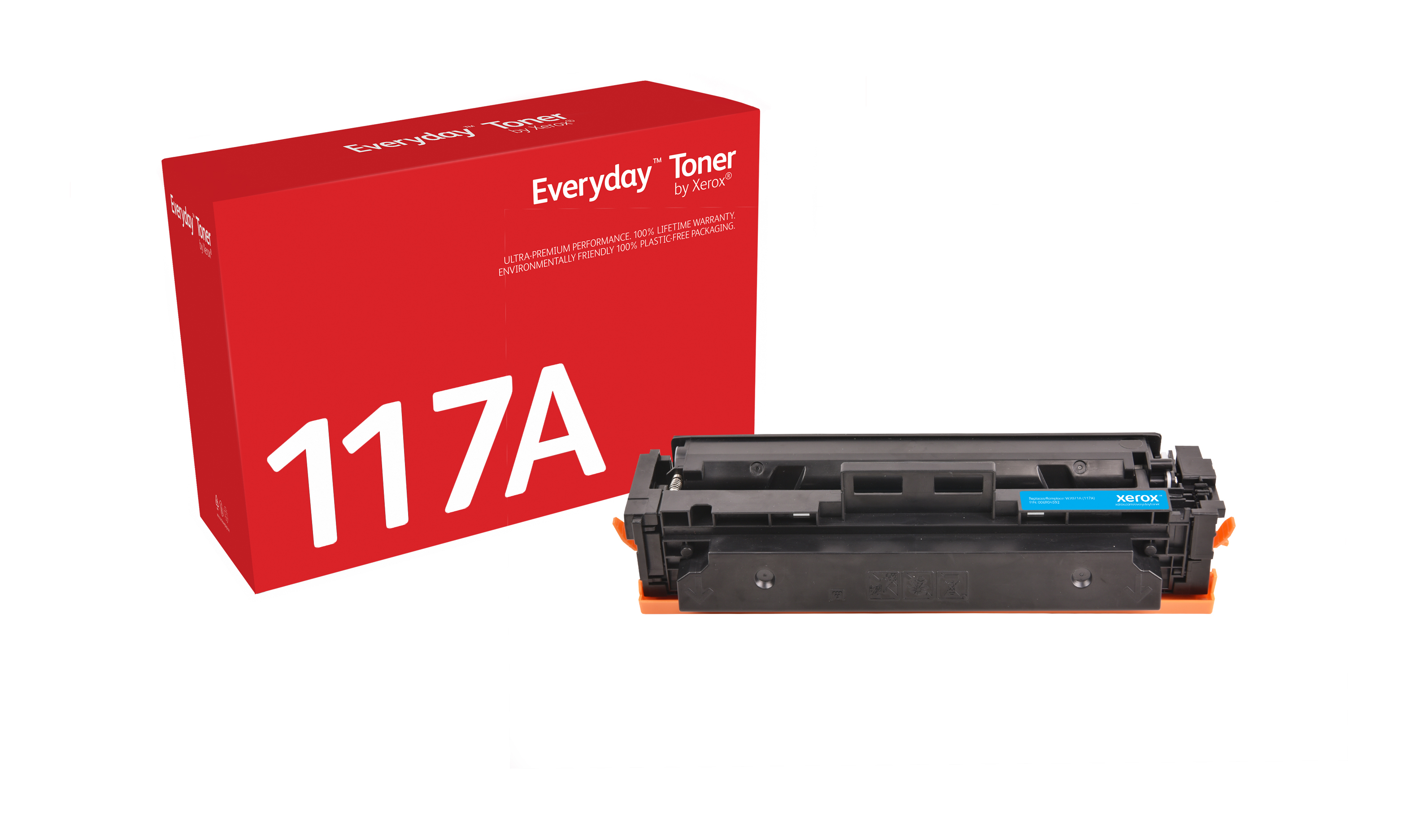 Everyday Cyan Toner compatible with HP 117A (W2071A), Standard Yield  006R04592 by Xerox