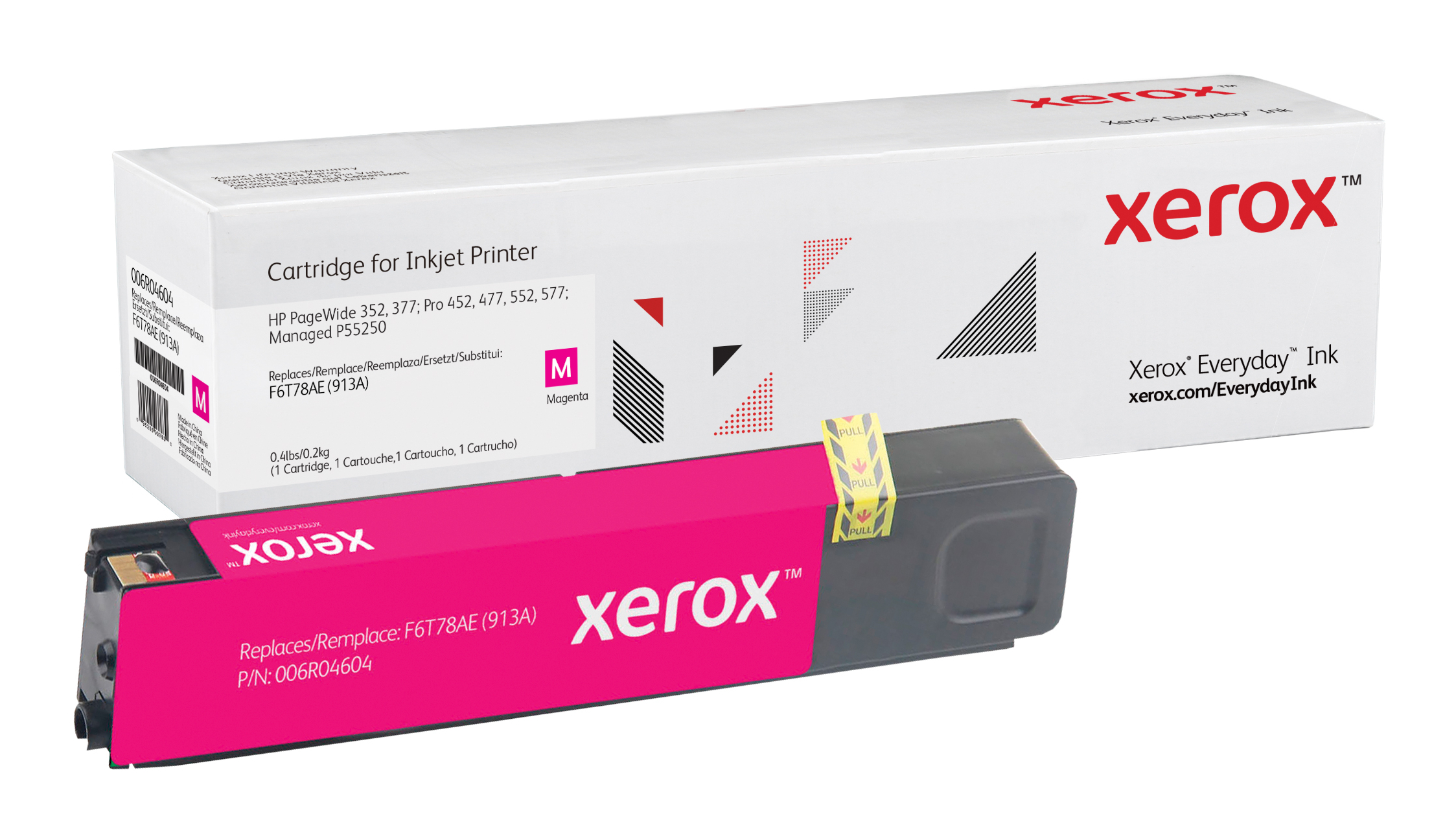 Everyday™ Magenta Toner by Xerox compatible with HP 913A (F6T78AE),  Standard Yield 006R04604 Genuine Xerox Supplies
