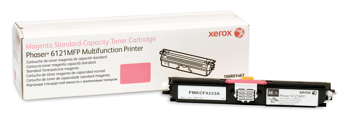 Standard Magenta TONER, PHASER 6121MFP, 1,500 PAGES 106R01464 Genuine Xerox  Supplies