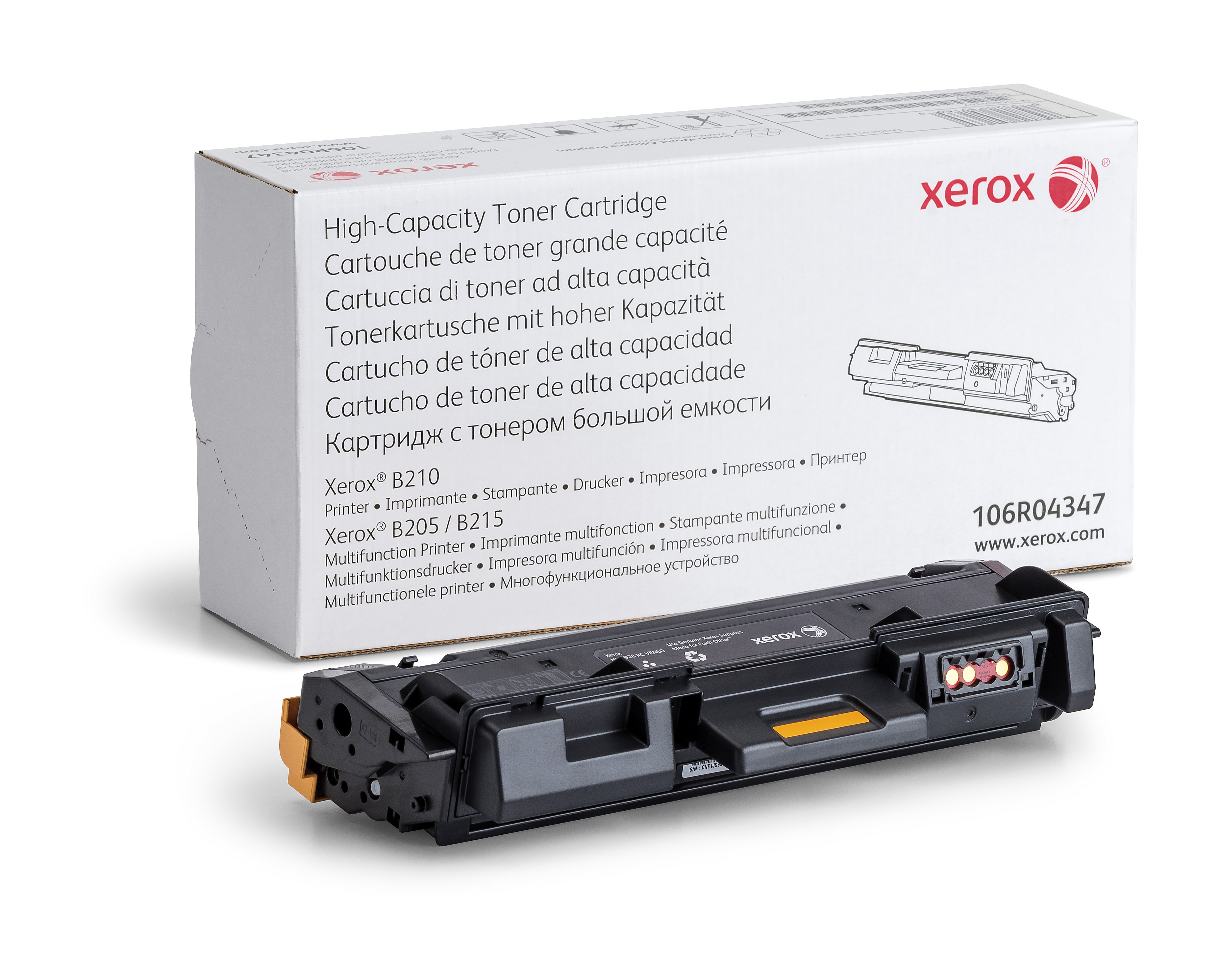 Xerox B210/B205/B215 High Capacity BLACK Toner Cartridge (3000 Pages)  106R04347 Genuine Xerox Supplies