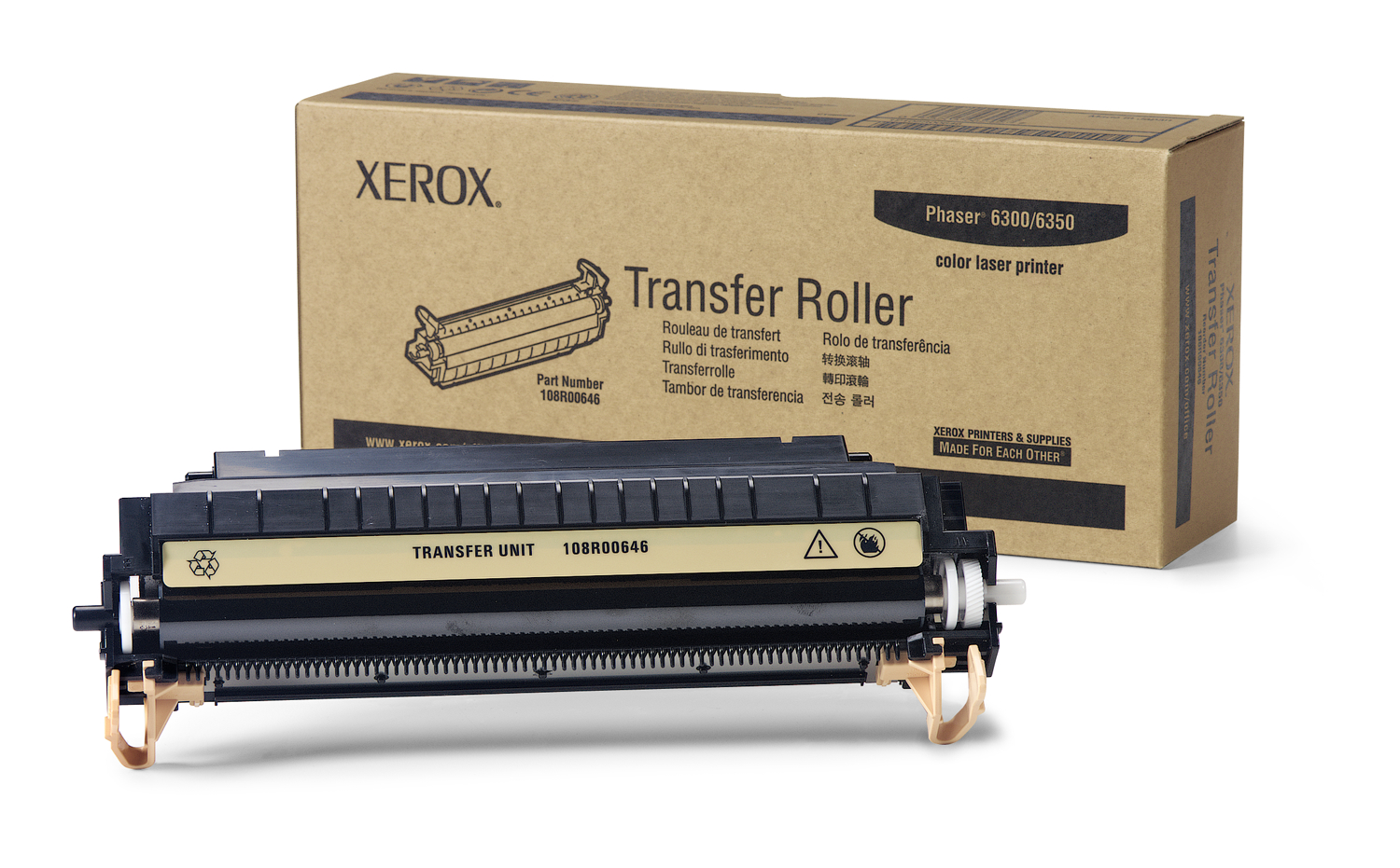 Transer Roller up to 35K pages 108R00646 Genuine Xerox Supplies