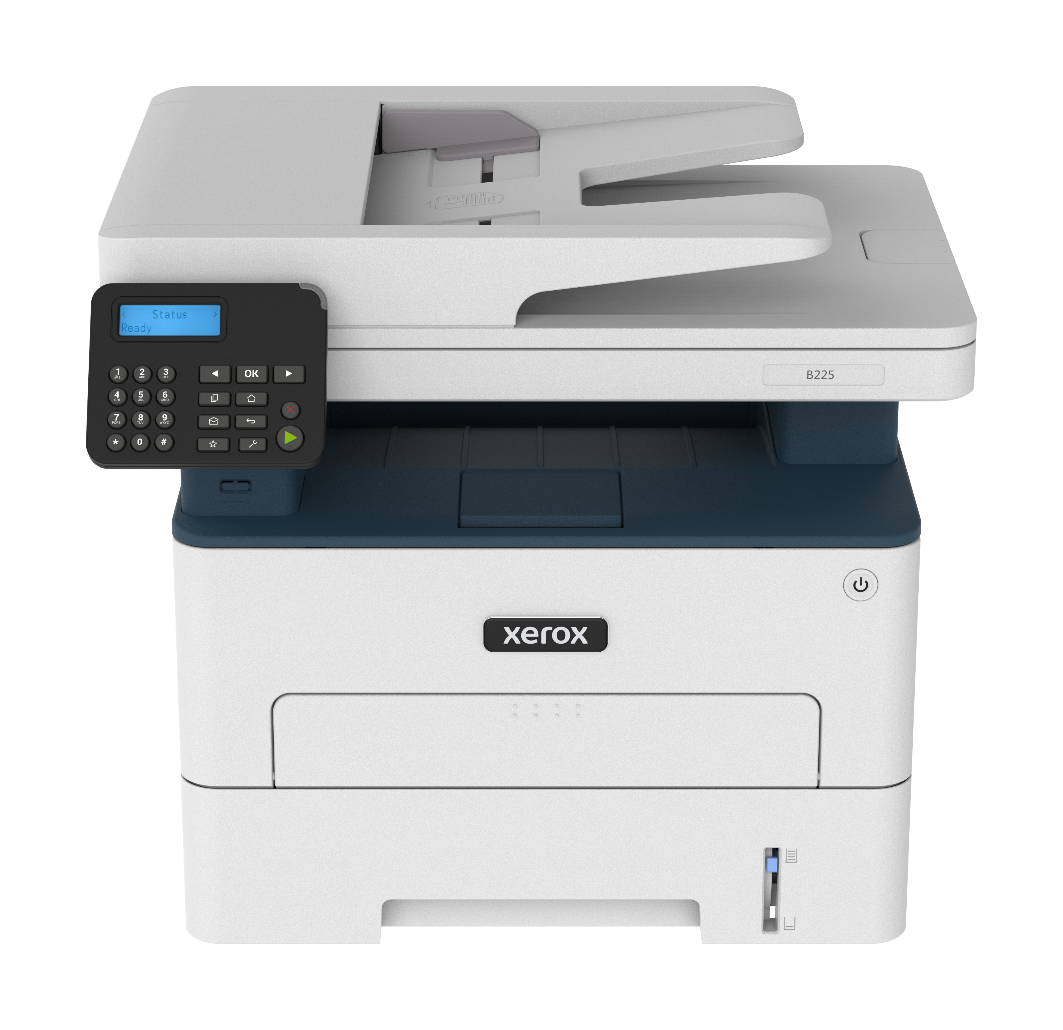 Xerox B225 copie/impression/numérisation recto verso sans fil A4, 34 ppm,  PS3 PCL5e/6, chargeur automatique de documents, 2 magasins, total 251  feuilles B225V/DNI - Xerox