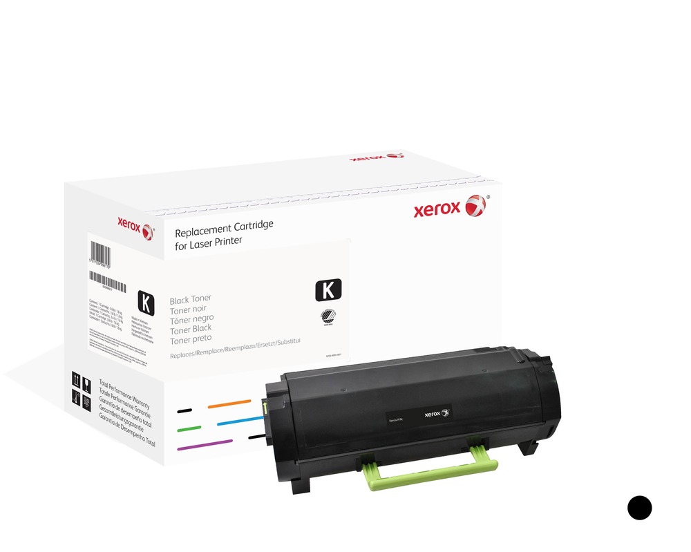 Black toner cartridge. Equivalent to Lexmark 50F2X00. Compatible with  Lexmark MS410, MS415, MS510, MS610 006R03392 Genuine Xerox Supplies